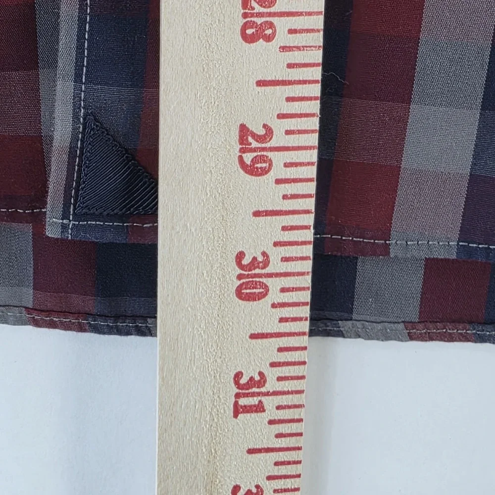 UNTUCKit Shirt Mens 2XL Plaid Pomerol WF Wrinkle Free Button‎ Down Casual